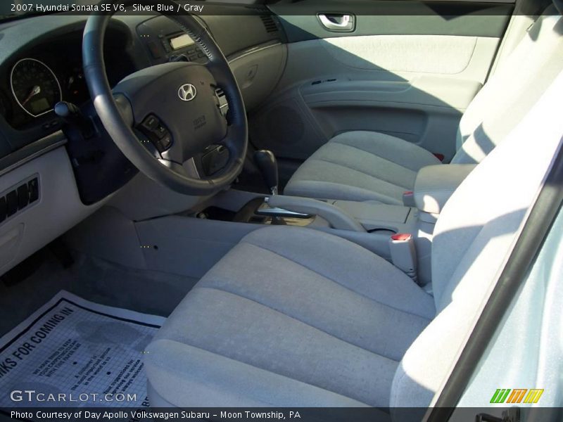 Silver Blue / Gray 2007 Hyundai Sonata SE V6