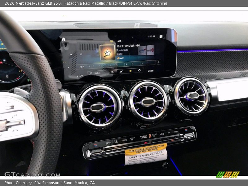 Patagonia Red Metallic / Black/DINAMICA w/Red Stitching 2020 Mercedes-Benz GLB 250