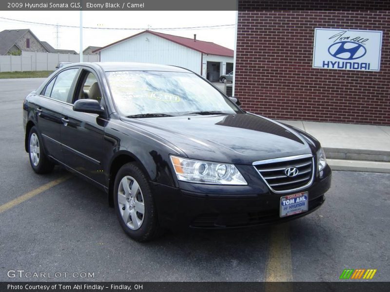 Ebony Black / Camel 2009 Hyundai Sonata GLS