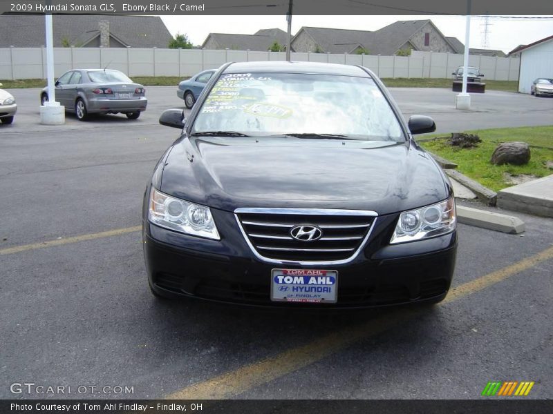 Ebony Black / Camel 2009 Hyundai Sonata GLS