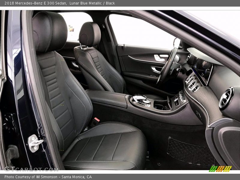 Lunar Blue Metallic / Black 2018 Mercedes-Benz E 300 Sedan