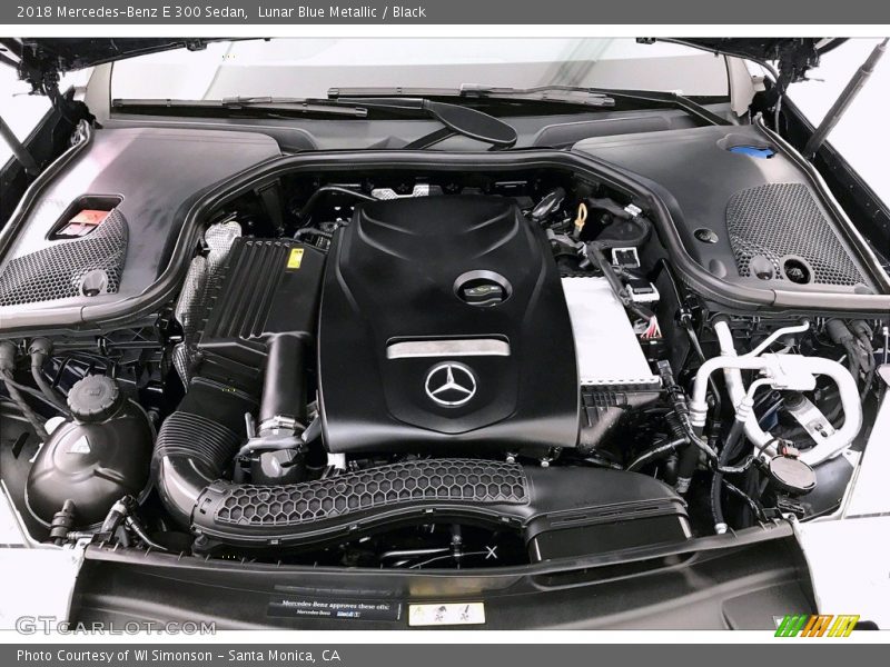 Lunar Blue Metallic / Black 2018 Mercedes-Benz E 300 Sedan