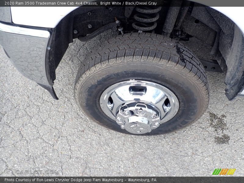 Bright White / Black/Diesel Gray 2020 Ram 3500 Tradesman Crew Cab 4x4 Chassis