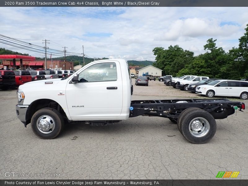 Bright White / Black/Diesel Gray 2020 Ram 3500 Tradesman Crew Cab 4x4 Chassis