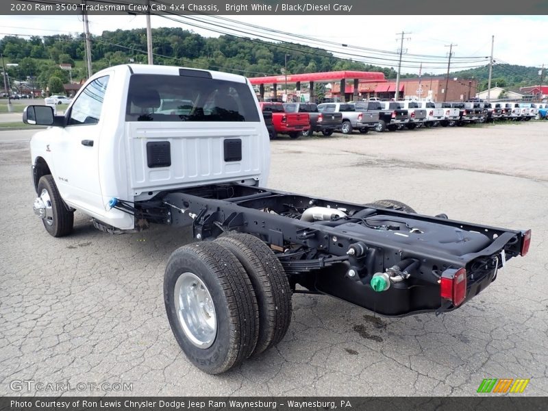 Bright White / Black/Diesel Gray 2020 Ram 3500 Tradesman Crew Cab 4x4 Chassis