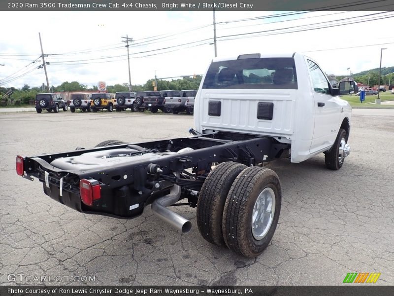 Bright White / Black/Diesel Gray 2020 Ram 3500 Tradesman Crew Cab 4x4 Chassis