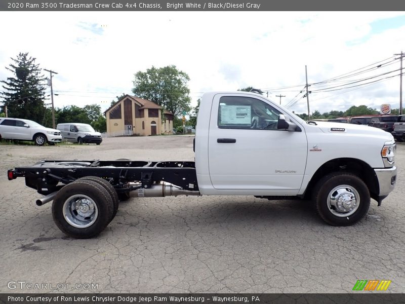  2020 3500 Tradesman Crew Cab 4x4 Chassis Bright White