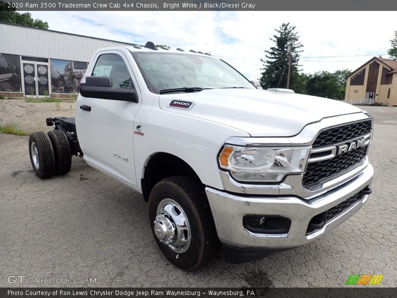 Front 3/4 View of 2020 3500 Tradesman Crew Cab 4x4 Chassis