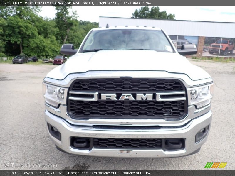 Bright White / Black/Diesel Gray 2020 Ram 3500 Tradesman Crew Cab 4x4 Chassis