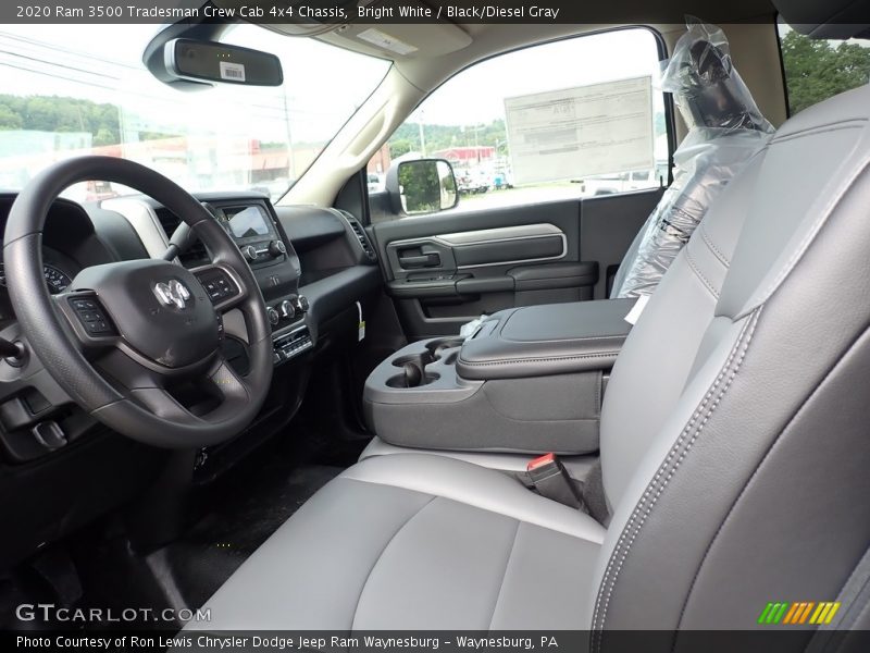 Bright White / Black/Diesel Gray 2020 Ram 3500 Tradesman Crew Cab 4x4 Chassis
