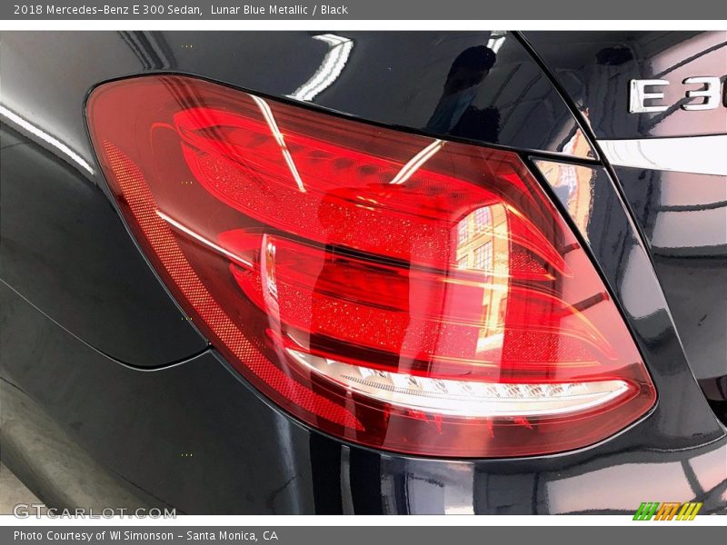 Lunar Blue Metallic / Black 2018 Mercedes-Benz E 300 Sedan