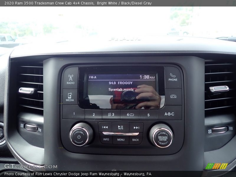 Bright White / Black/Diesel Gray 2020 Ram 3500 Tradesman Crew Cab 4x4 Chassis