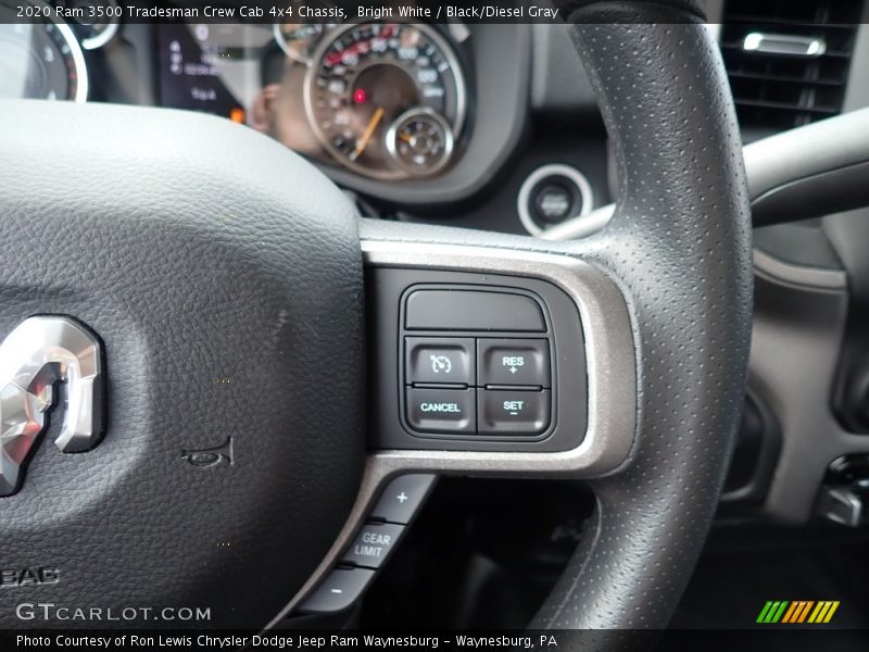 Bright White / Black/Diesel Gray 2020 Ram 3500 Tradesman Crew Cab 4x4 Chassis