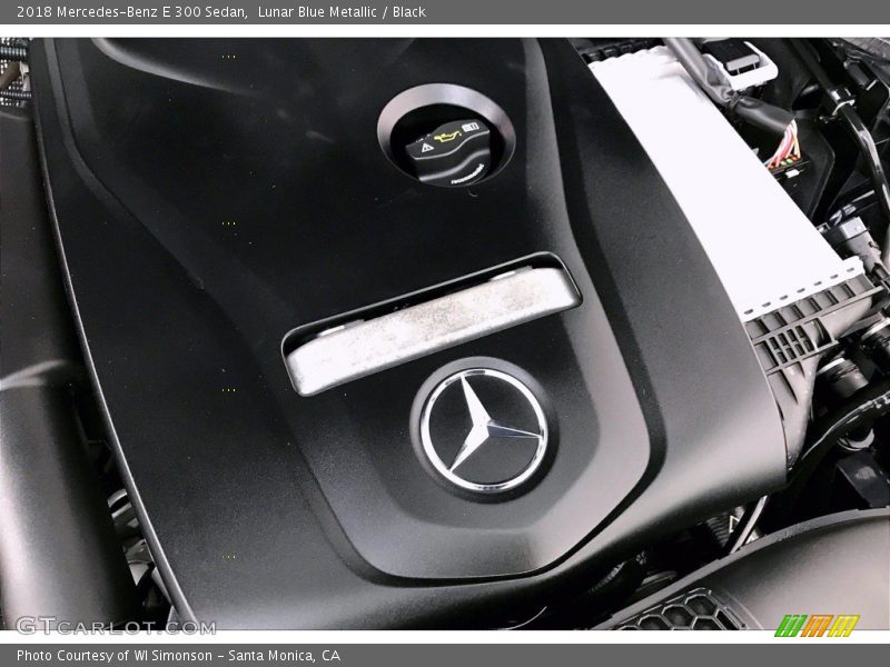 Lunar Blue Metallic / Black 2018 Mercedes-Benz E 300 Sedan