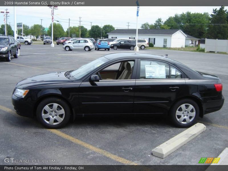 Ebony Black / Camel 2009 Hyundai Sonata GLS