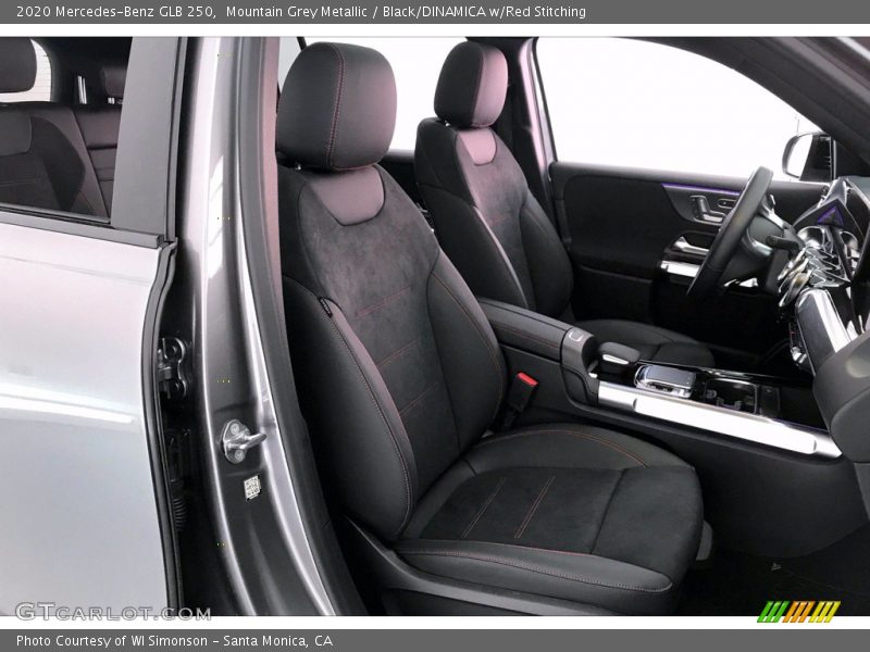 Mountain Grey Metallic / Black/DINAMICA w/Red Stitching 2020 Mercedes-Benz GLB 250