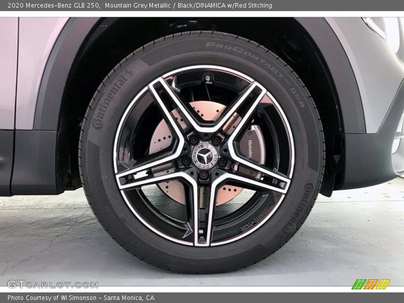 Mountain Grey Metallic / Black/DINAMICA w/Red Stitching 2020 Mercedes-Benz GLB 250