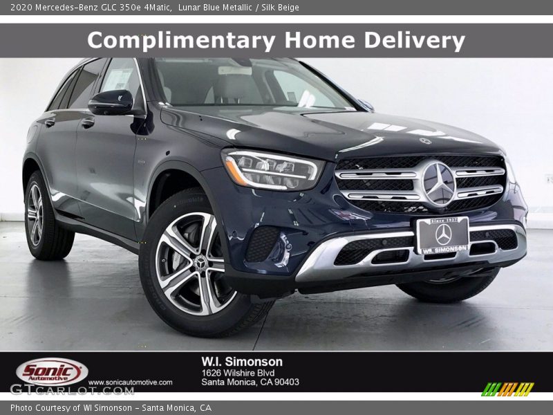 Lunar Blue Metallic / Silk Beige 2020 Mercedes-Benz GLC 350e 4Matic