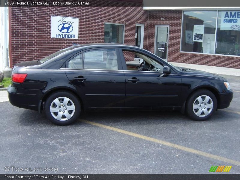 Ebony Black / Camel 2009 Hyundai Sonata GLS