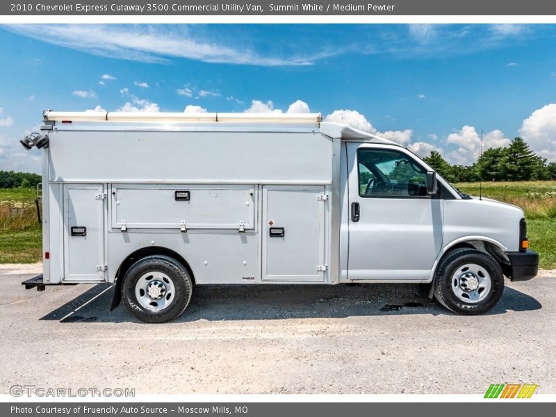  2010 Express Cutaway 3500 Commercial Utility Van Summit White
