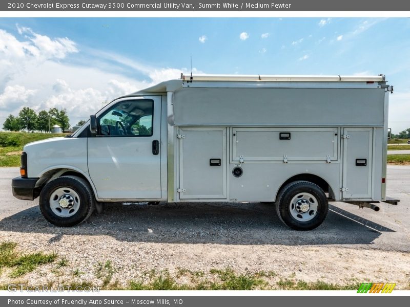 Summit White / Medium Pewter 2010 Chevrolet Express Cutaway 3500 Commercial Utility Van