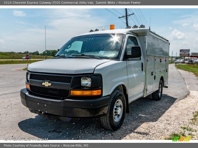 Summit White / Medium Pewter 2010 Chevrolet Express Cutaway 3500 Commercial Utility Van