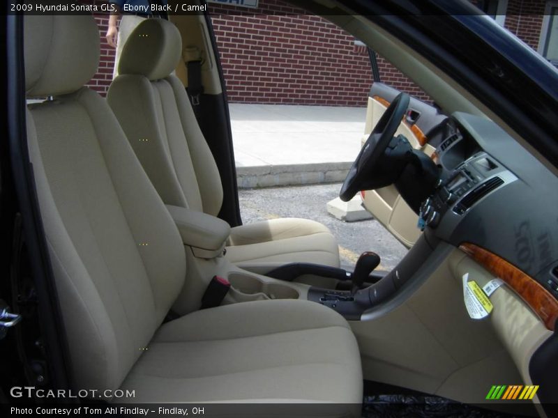 Ebony Black / Camel 2009 Hyundai Sonata GLS