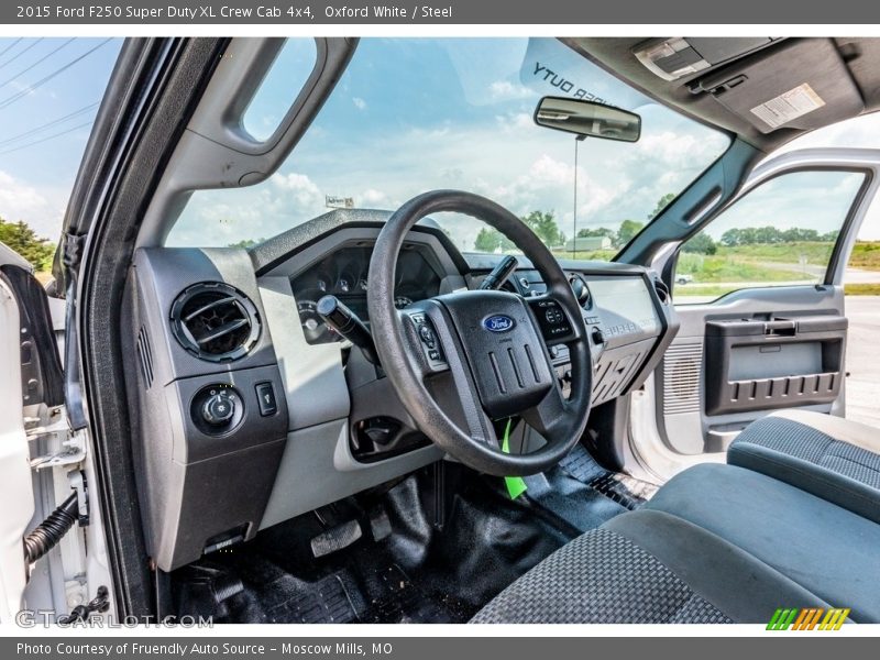 Oxford White / Steel 2015 Ford F250 Super Duty XL Crew Cab 4x4