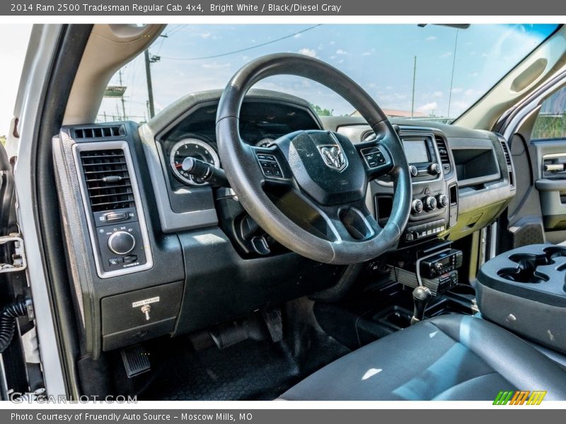 Bright White / Black/Diesel Gray 2014 Ram 2500 Tradesman Regular Cab 4x4