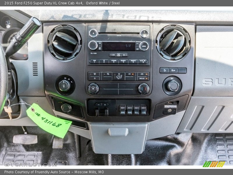 Oxford White / Steel 2015 Ford F250 Super Duty XL Crew Cab 4x4