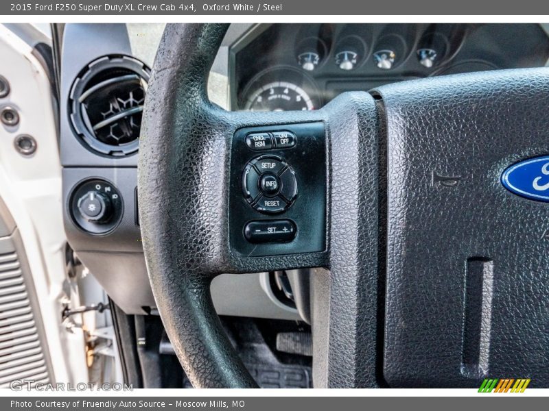 Oxford White / Steel 2015 Ford F250 Super Duty XL Crew Cab 4x4