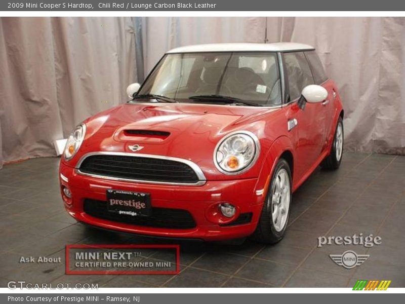 Chili Red / Lounge Carbon Black Leather 2009 Mini Cooper S Hardtop