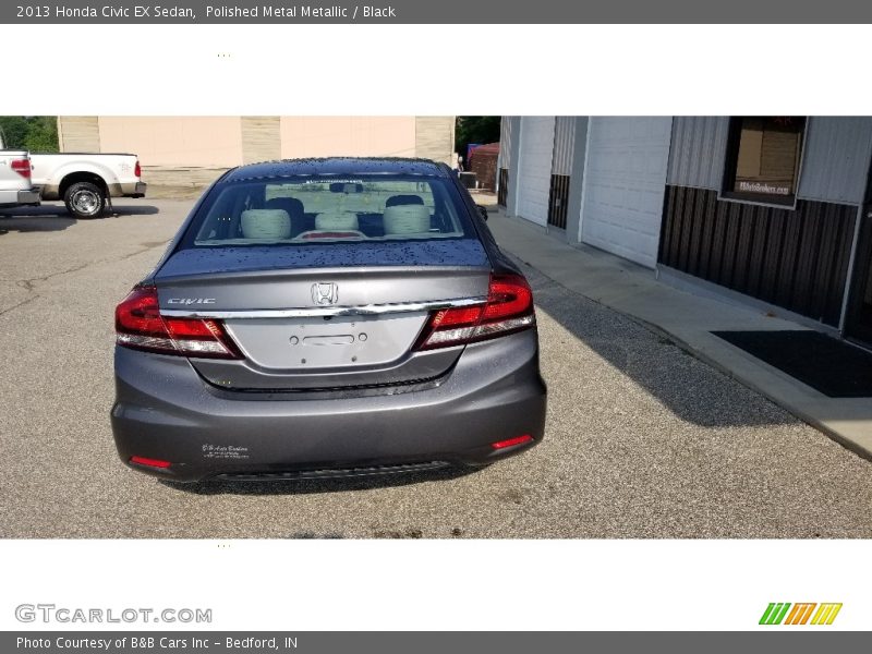 Polished Metal Metallic / Black 2013 Honda Civic EX Sedan