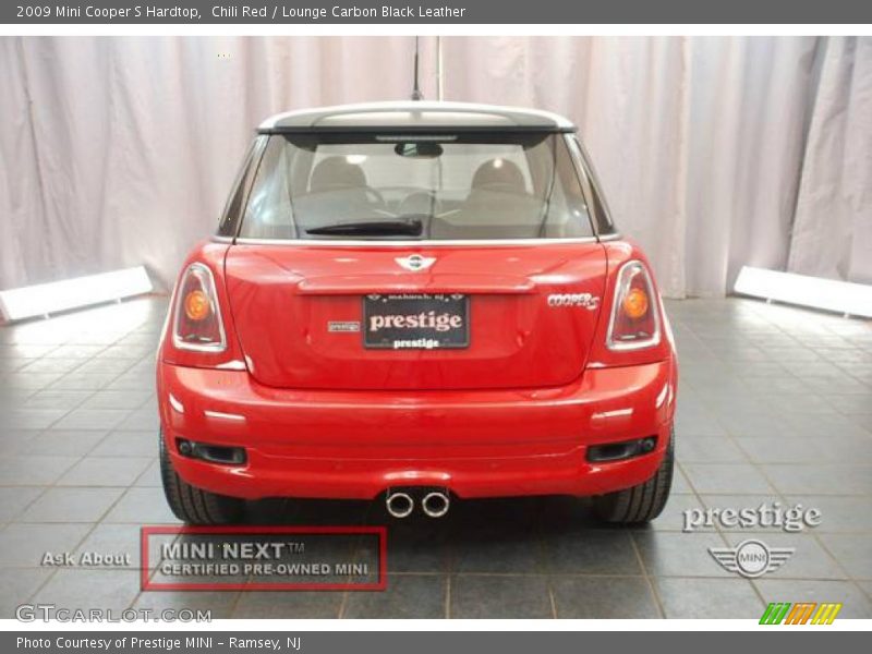 Chili Red / Lounge Carbon Black Leather 2009 Mini Cooper S Hardtop