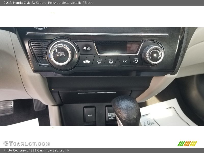 Polished Metal Metallic / Black 2013 Honda Civic EX Sedan