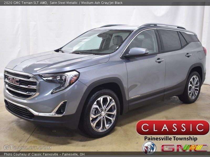 Satin Steel Metallic / Medium Ash Gray/Jet Black 2020 GMC Terrain SLT AWD
