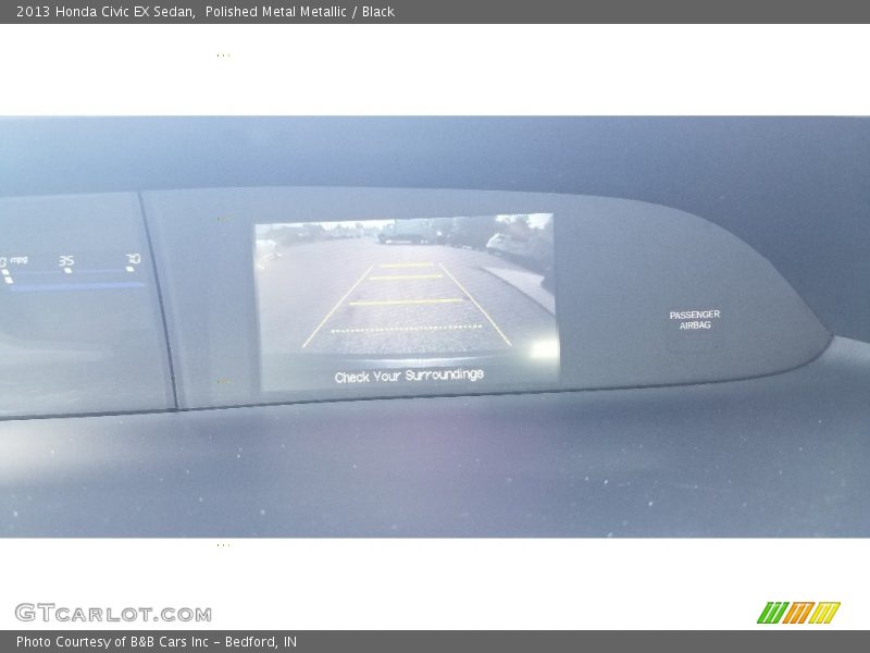 Polished Metal Metallic / Black 2013 Honda Civic EX Sedan
