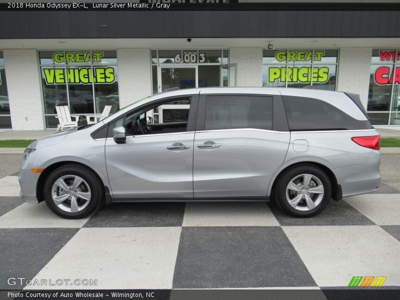 Lunar Silver Metallic / Gray 2018 Honda Odyssey EX-L