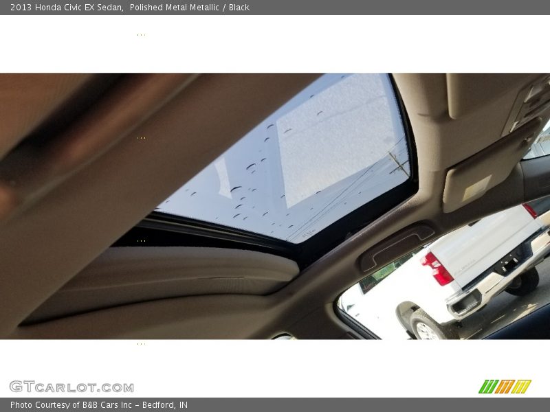 Polished Metal Metallic / Black 2013 Honda Civic EX Sedan
