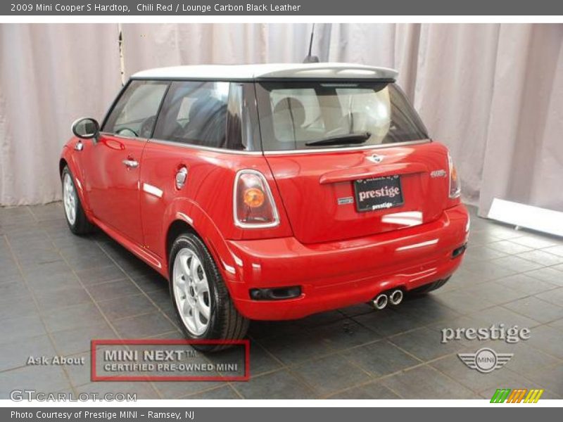 Chili Red / Lounge Carbon Black Leather 2009 Mini Cooper S Hardtop