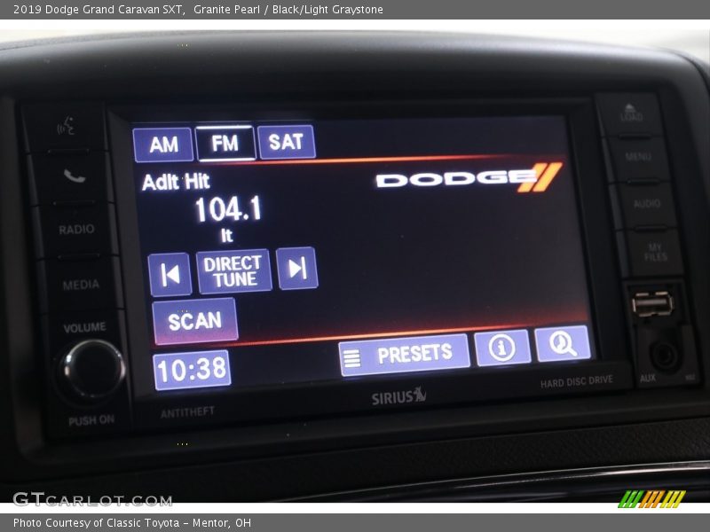 Granite Pearl / Black/Light Graystone 2019 Dodge Grand Caravan SXT