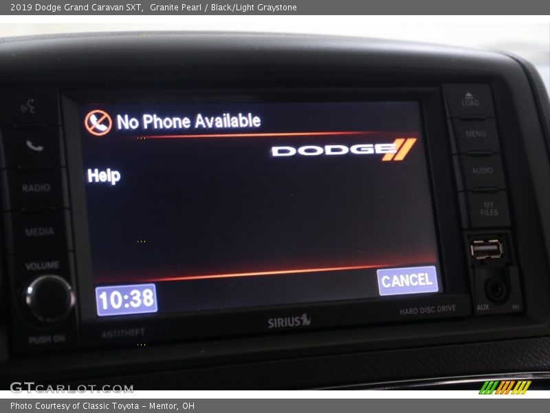 Granite Pearl / Black/Light Graystone 2019 Dodge Grand Caravan SXT