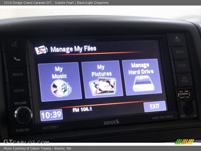 Granite Pearl / Black/Light Graystone 2019 Dodge Grand Caravan SXT