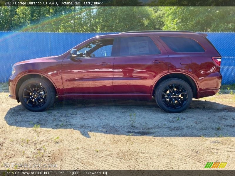 Octane Red Pearl / Black 2020 Dodge Durango GT AWD
