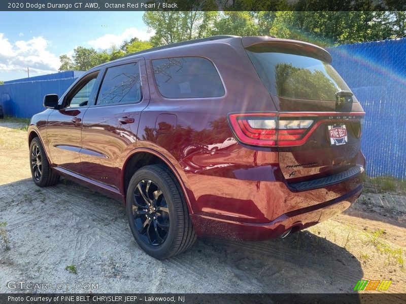 Octane Red Pearl / Black 2020 Dodge Durango GT AWD