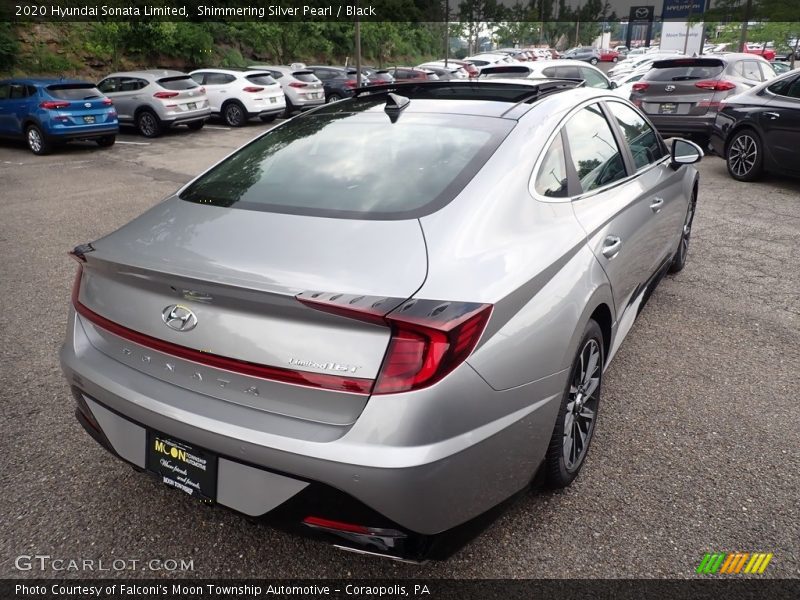 Shimmering Silver Pearl / Black 2020 Hyundai Sonata Limited