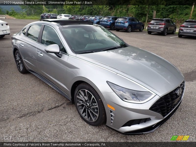 Shimmering Silver Pearl / Black 2020 Hyundai Sonata Limited