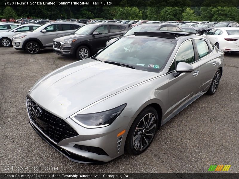 Shimmering Silver Pearl / Black 2020 Hyundai Sonata Limited