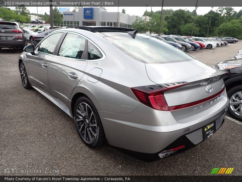 Shimmering Silver Pearl / Black 2020 Hyundai Sonata Limited