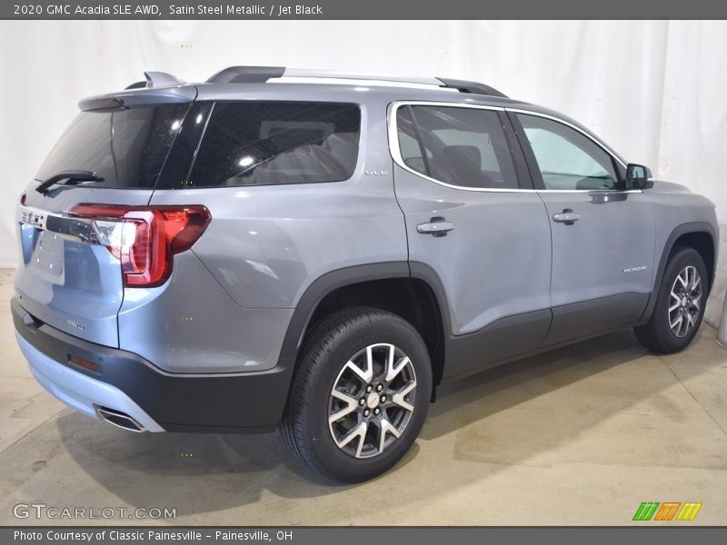 Satin Steel Metallic / Jet Black 2020 GMC Acadia SLE AWD